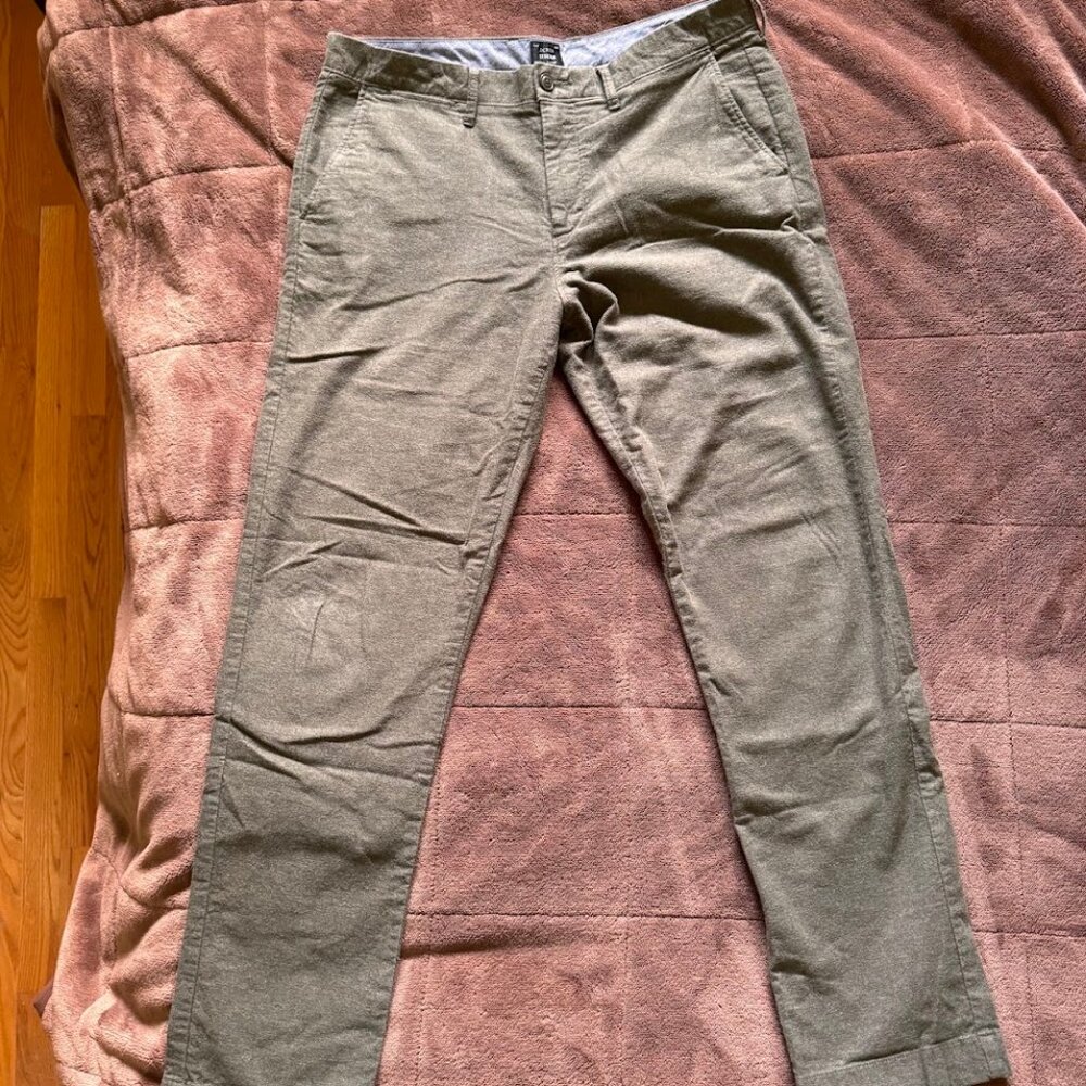 J. Crew 770 Straight Fit Stretch Brushed Twill Trousers 33x32